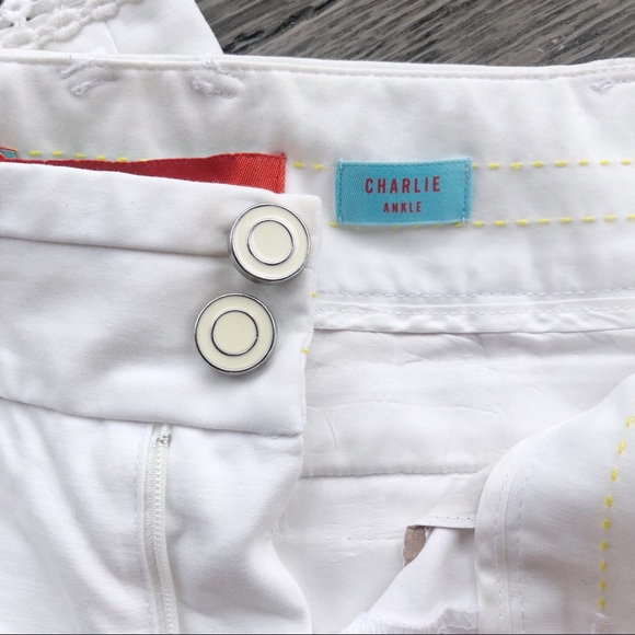 🌸 Anthropologie White Cartonnier Charlie Ankle - Picture 4 of 4